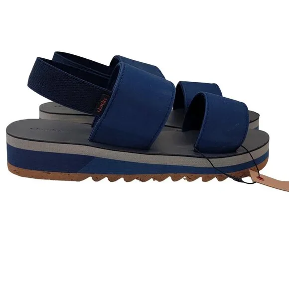 Chooka Flatform Strappy Low Wedge Heal Womens Sandals - Picture 5 of 6